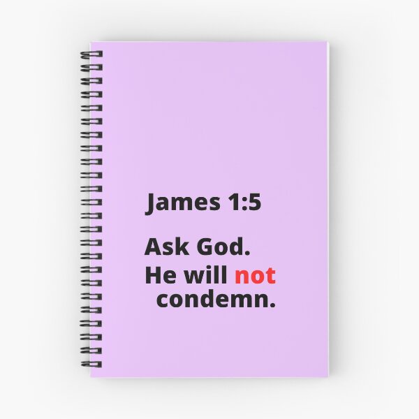 Item preview, James 1:5 Ask God. He will not condemn. (v2) designed and sold by MGonline.
