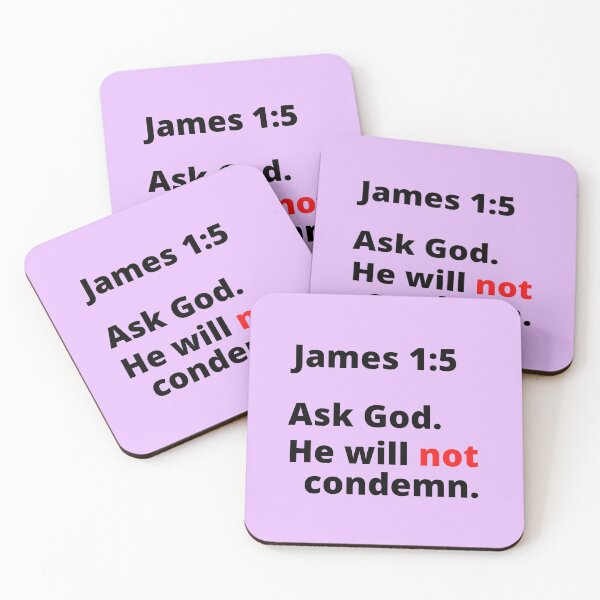 Item preview, James 1:5 Ask God. He will not condemn. (v2) designed and sold by MGonline.