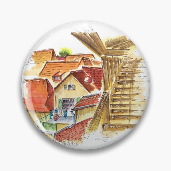 Item preview, tiled roofs designed and sold by AnastasiaSketch.