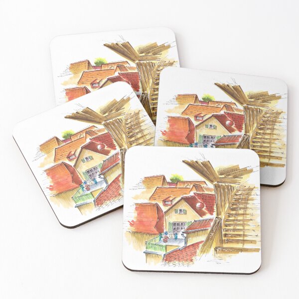 Item preview, tiled roofs designed and sold by AnastasiaSketch.