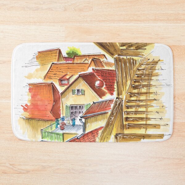 Item preview, tiled roofs designed and sold by AnastasiaSketch.
