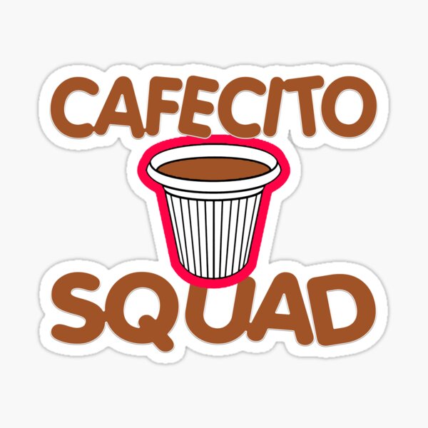 Un Cafecito - Moka Pot - Cafetera - Cafe Cubano - Cuban  Sticker for Sale  by Ausome Behavior