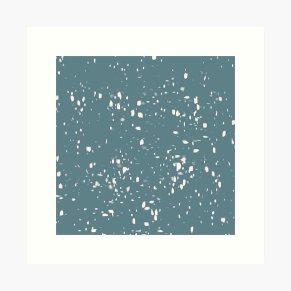 Cottage Blue Dots Art Print