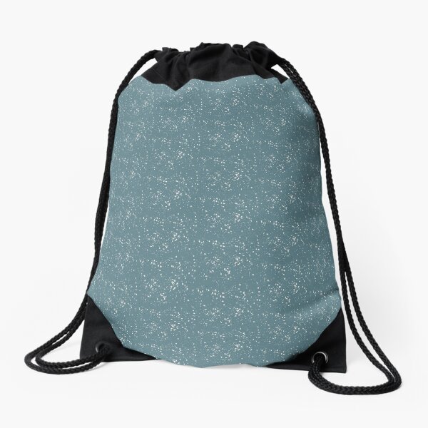 Cottage Blue Dots Drawstring Bag