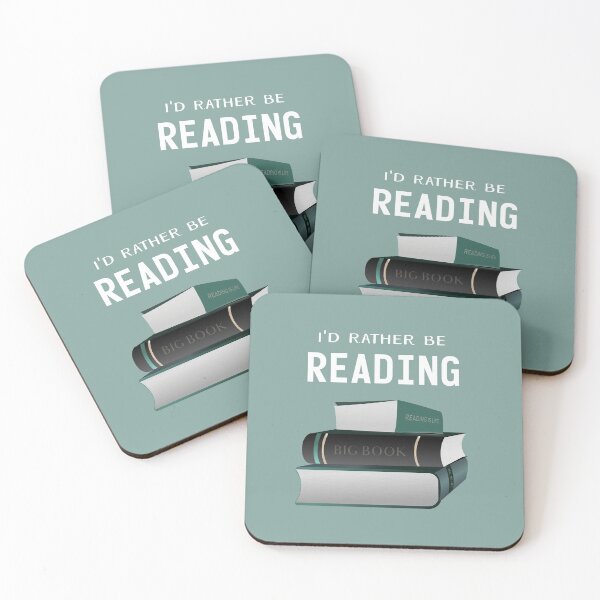 Item preview, Id rather be reading - funny book lovers quote for a book worm. designed and sold by Caroline Laursen.