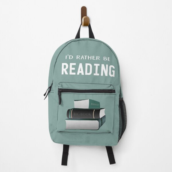 Item preview, Id rather be reading - funny book lovers quote for a book worm. designed and sold by Caroline Laursen.