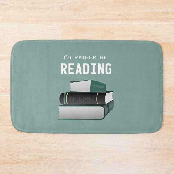 Item preview, Id rather be reading - funny book lovers quote for a book worm. designed and sold by Caroline Laursen.