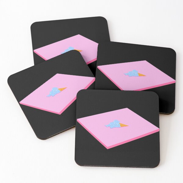Item preview, Melted Blue Ice Cream on the Pink Floor designed and sold by NinaMilivojevic.