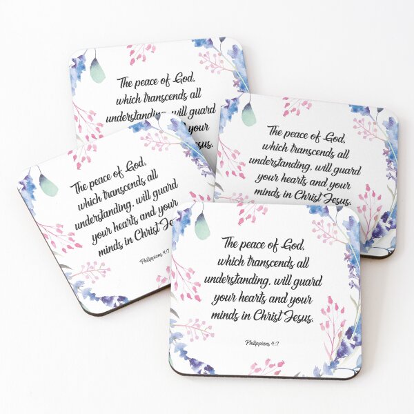 Item preview, The peace of God, happiness positivity, Philippians 4:7, Bible verse, scripture, Christian gift designed and sold by Christian Word Art.