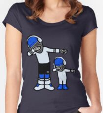 Let's DAB with CAM NEWTON Women's Fitted Scoop T-Shirt