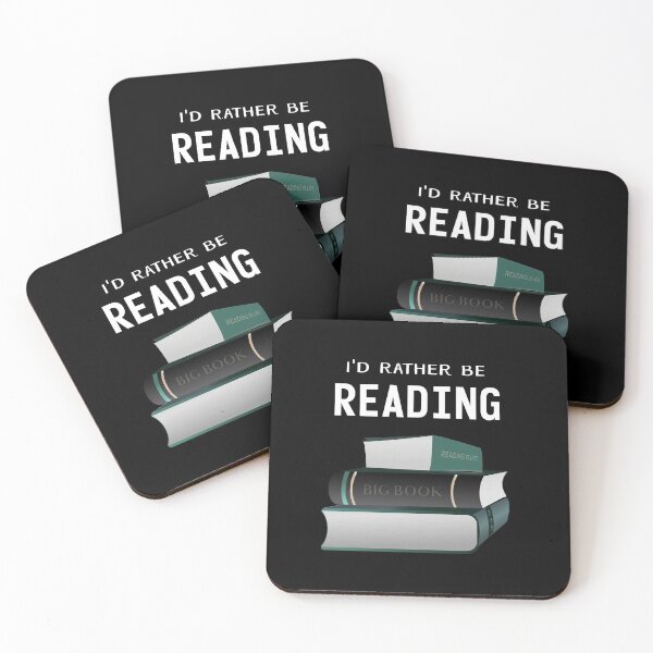 Item preview, Id rather be reading - funny book lovers quote for a book worm. designed and sold by Caroline Laursen.