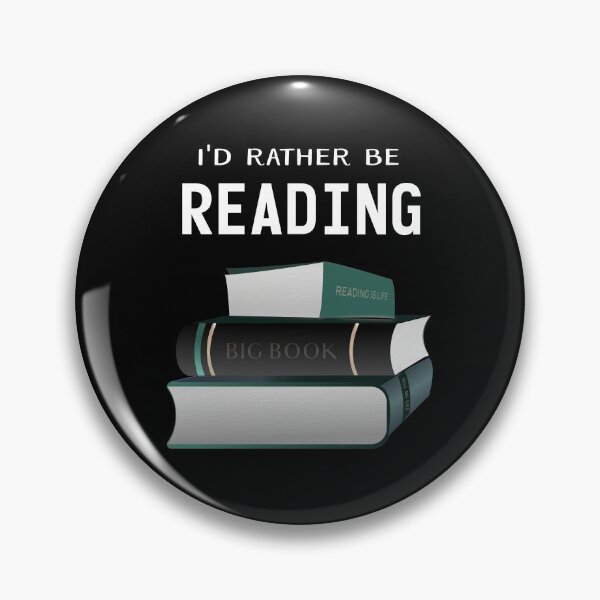 Item preview, Id rather be reading - funny book lovers quote for a book worm. designed and sold by Caroline Laursen.