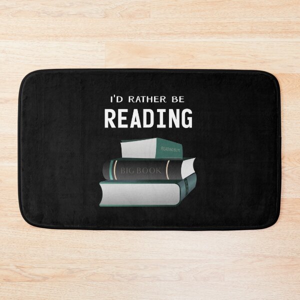 Item preview, Id rather be reading - funny book lovers quote for a book worm. designed and sold by Caroline Laursen.