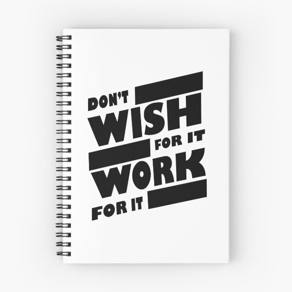 Item preview, Don't wish for it work for it black designed and sold by CHVRDesing.