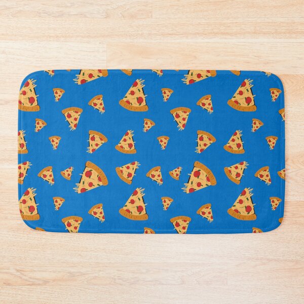 Item preview, dark blue pizza pattern designed and sold by NelBo.