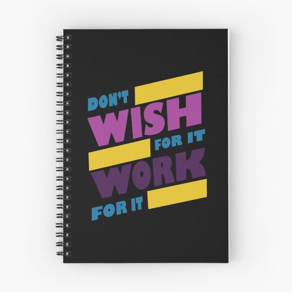 Item preview, Don't wish for it work for it in black designed and sold by CHVRDesing.