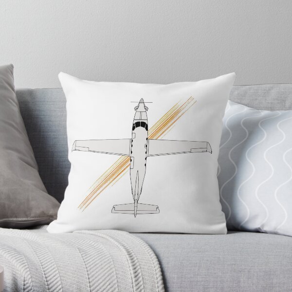 Pilatus PC-12 Overview Throw Pillow