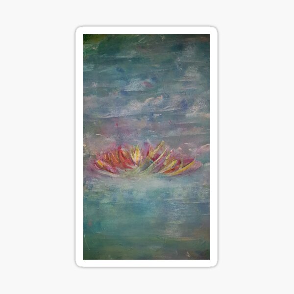 Claude Monet style water lilies Sticker