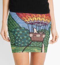 Ferret Hot Air Balloon Ride Mini Skirt