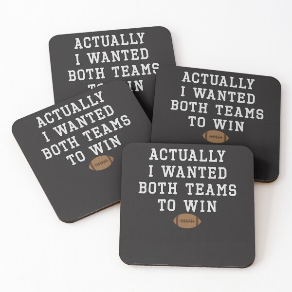 Item preview, Actually i wanted Both teams to win, Funny Football  designed and sold by Feline Rockstars.
