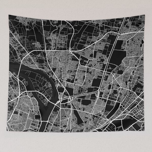 Item preview, Shubra El Kheima City Map of Egypt - Full Moon designed and sold by deMAP.