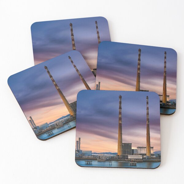 Item preview, Twilight over Poolbeg Chimneys designed and sold by Lexa Harpell.