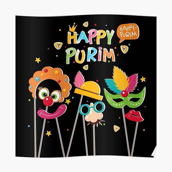 happy Purim - jewish holidays Poster