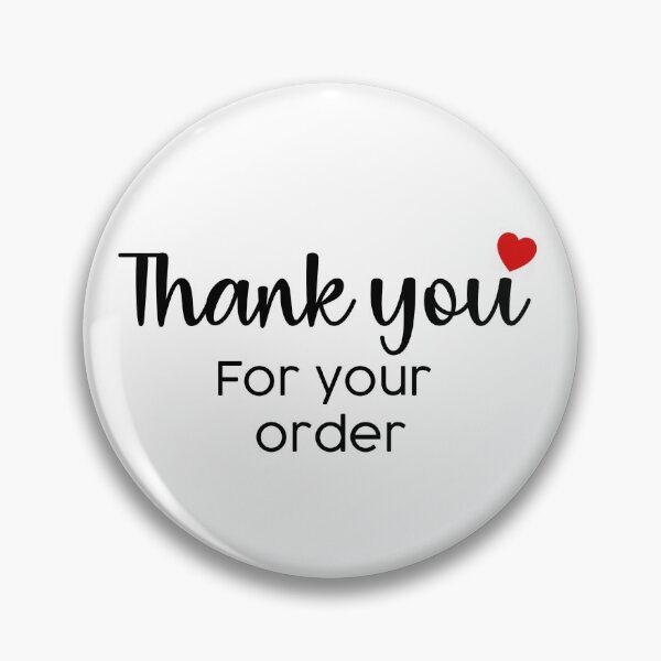 Item preview, Red Heart Thank you for your order Sticker designed and sold by SHDigital.