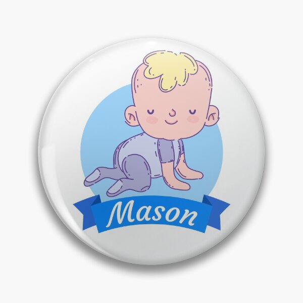 Artikelvorschau, Mason Jungennamen für Babys entworfen und verkauft von Piztees.