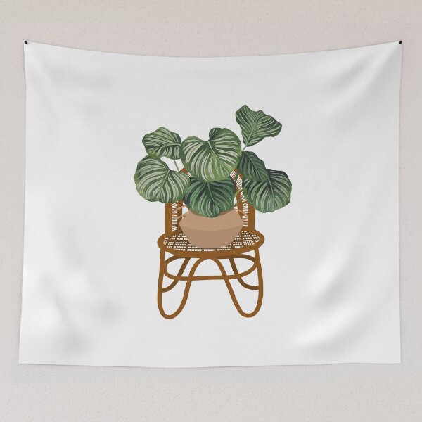 Item preview, Modern calathea orbifolia plant illustration designed and sold by Ana Moguš.