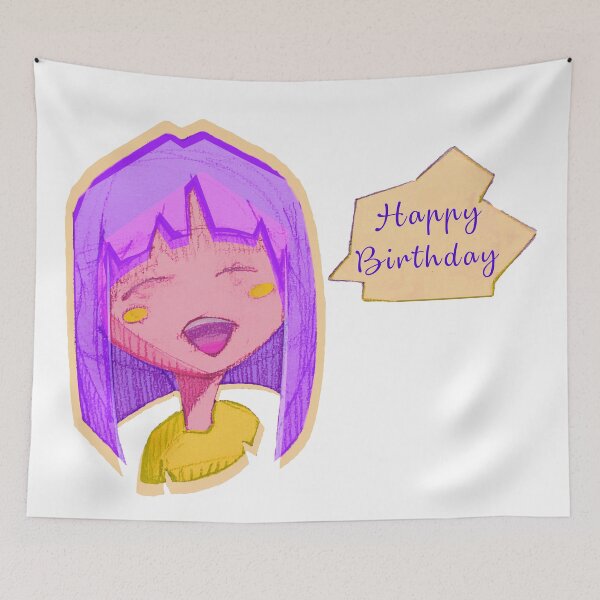 Item preview, birthday wishes, cute character wishes designed and sold by ninoni.