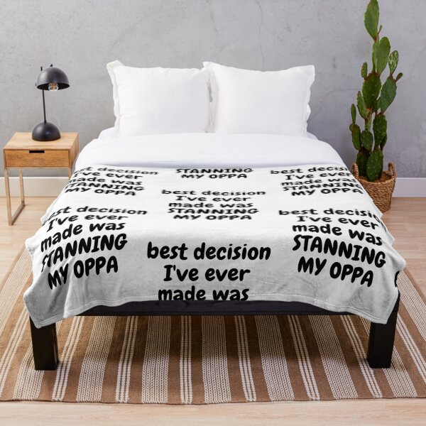 Item preview, best decision I've ever made was STANNING MY OPPA designed and sold by Omniodise.
