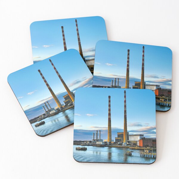 Item preview, Poolbeg Chimneys - Sunrise designed and sold by Lexa Harpell.