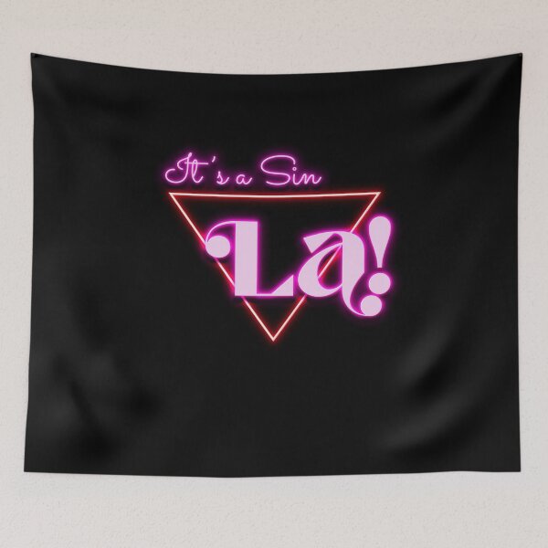Item preview, La! It's a Sin- Tv Show Salutation 80s Neon designed and sold by PosterpartyCo.