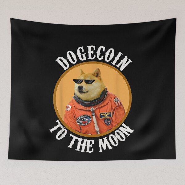 Item preview, Dogecoin to the moon designed and sold by Letters-Art.