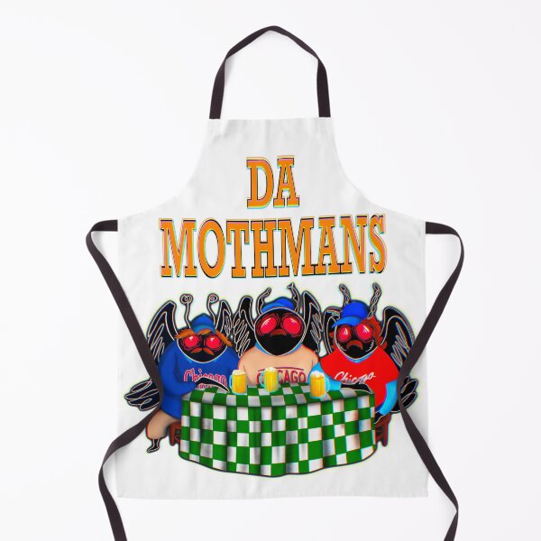 Item preview, Da Mothmans, Black Outline, Orange Text designed and sold by mfraserart.