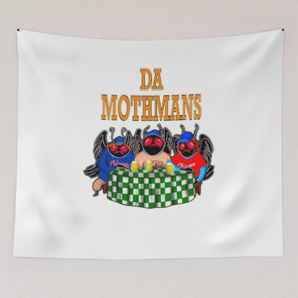 Item preview, Da Mothmans, Black Outline, Orange Text designed and sold by mfraserart.