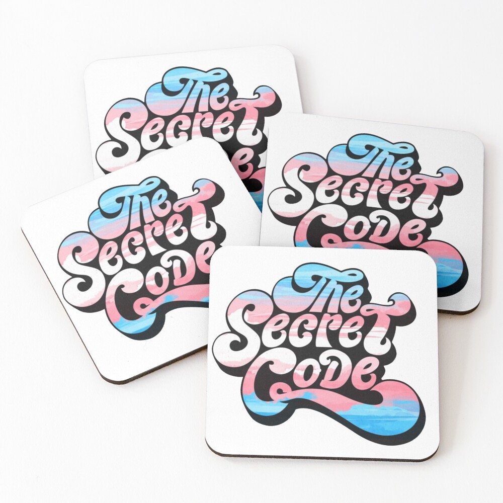 Item preview, Coasters (Set of 4) designed and sold by Hello My Name Is Bisexual.
