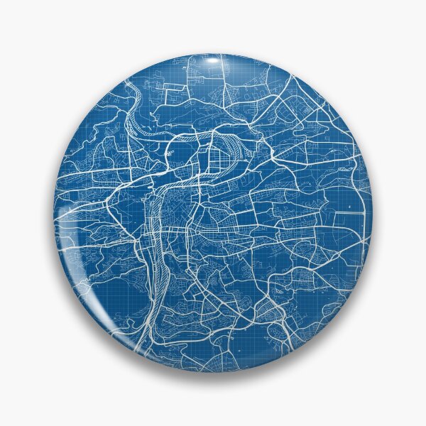 Item preview, Prague City Map of Czech Republic - Blueprint designed and sold by deMAP.