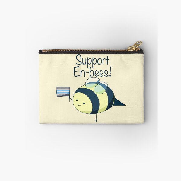 Item preview, "Support En-bees!" Nonbinary Demiboy Pride Bee designed and sold by ForTheFrogWar.