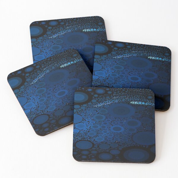 Item preview, Cute Aesthetic Blue modern Cercles pattern gift for digital art lover  designed and sold by AYACHI90.