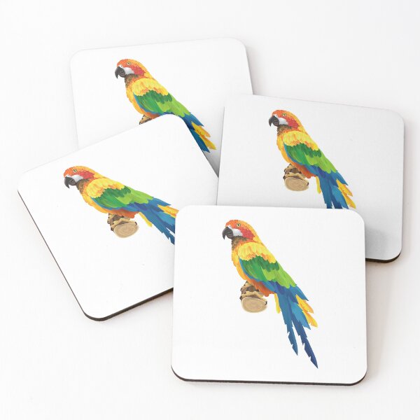 Item preview, Colorful Tropical Parrot, Exotic Parrot, Colorful Macaw Red Parrot. designed and sold by Ristinga.