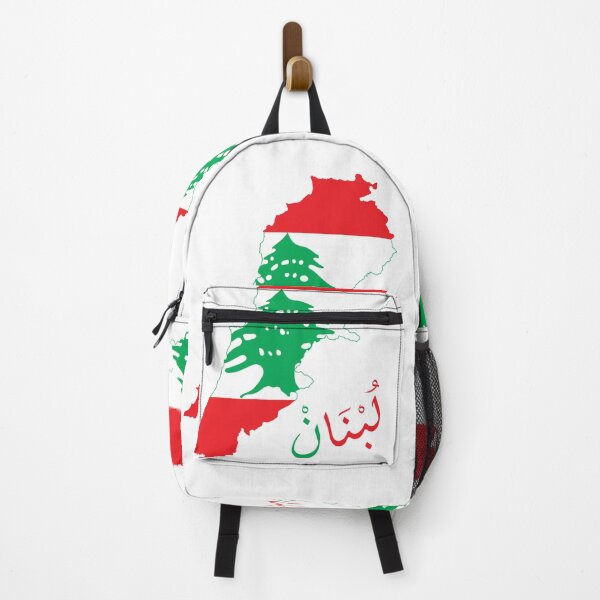 Item preview, Lebanon Flag (لبنان) with Arabic Calligraphy designed and sold by Content Extra.
