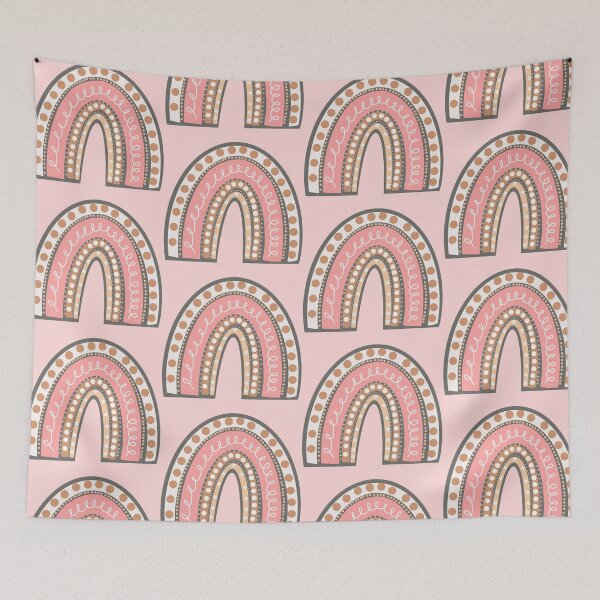 Item preview, aesthetic boho rainbow designed and sold by Nicz Design Studio.