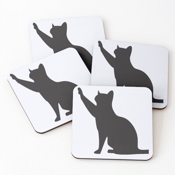 Item preview, Pussy cat silhouette designed and sold by BitsndPieces.
