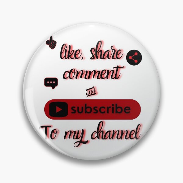 Item preview, Like Share Comment Subscribe to my channel - Black and red designed and sold by Try-It.
