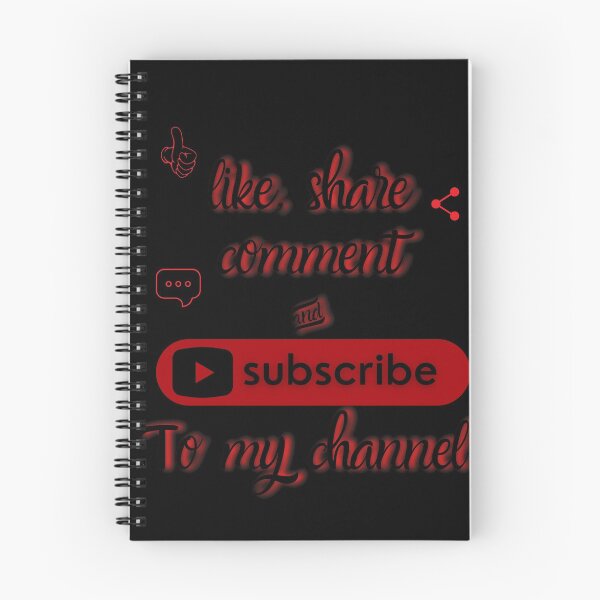 Item preview, Like Share Comment Subscribe to my channel - Black and red designed and sold by Try-It.