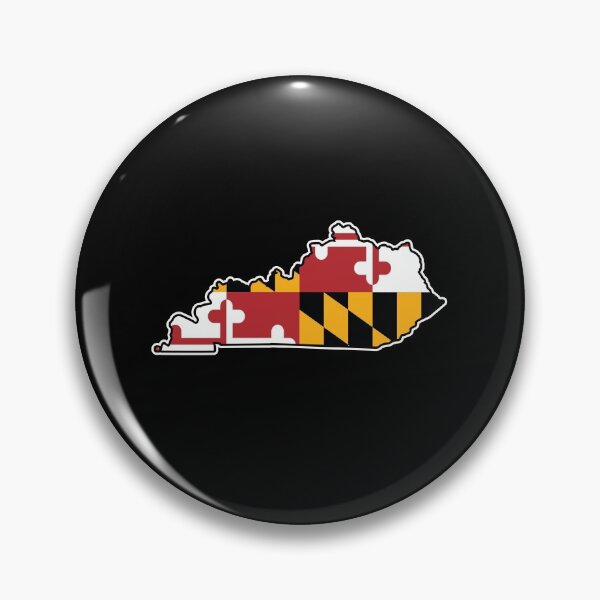 Item preview, Maryland Flag Kentucky Map designed and sold by MarylandStyle.