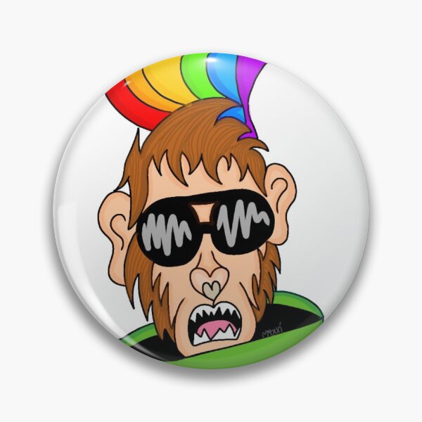 Item preview, rainbow monky designed and sold by MaruaPixelada.