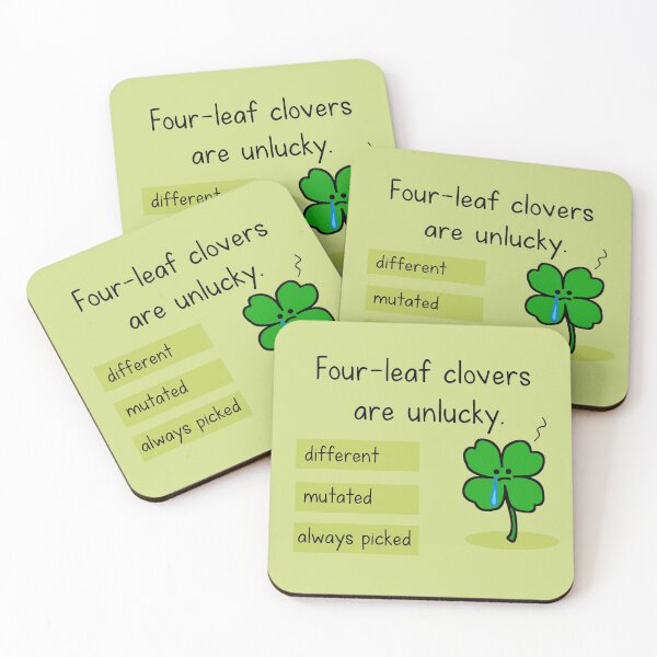 Item preview, Shamefaced shamrock designed and sold by hungryfatcat.